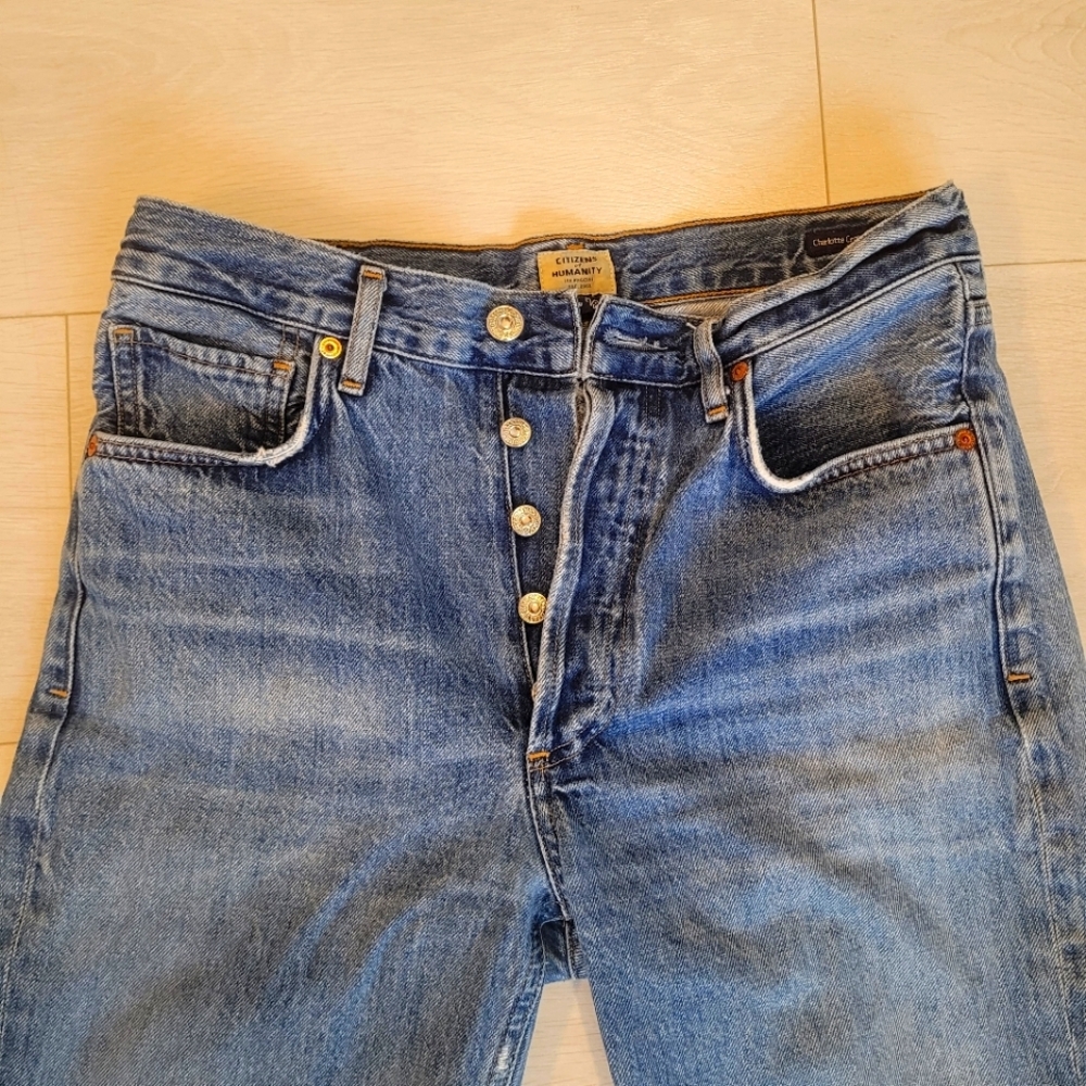 Citizens of Humanity Charlotte Crop High Rise Straight Leg Premium Vintage 27